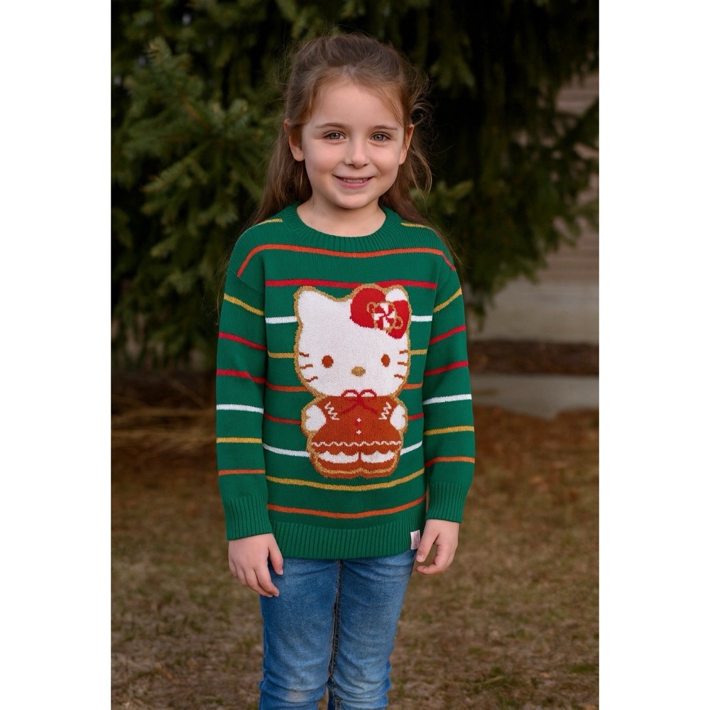 Hello Kitty Gingerbread Holiday Sweater XS  Sanrio‎ Christmas